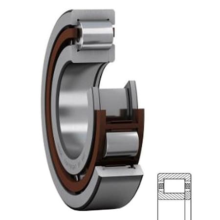 Skf Cylindrical Roller Bearing, 70MM Bore, Straight, 150MM Outside Diameter NUP 314 ECP